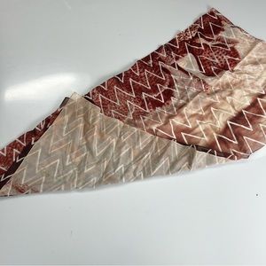 Madewell women’s brown red scarf L16-9